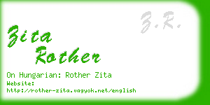 zita rother business card